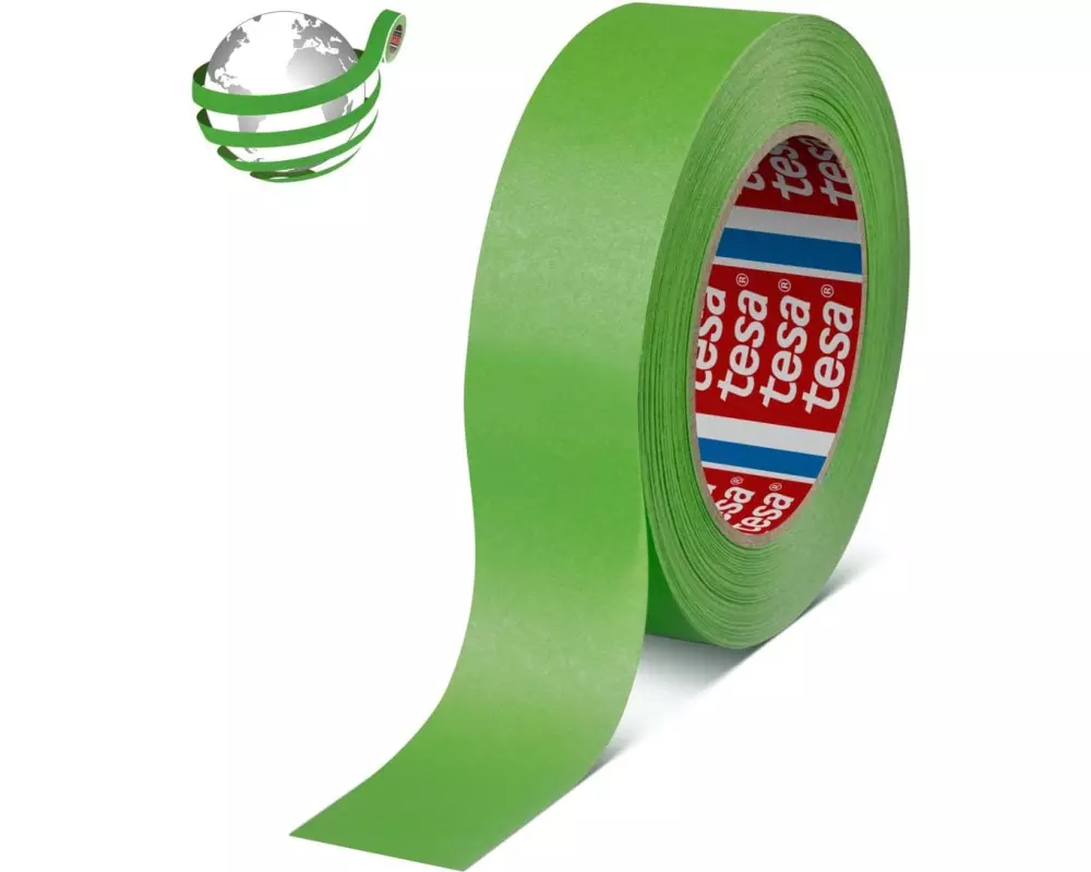 tesa Abdeckband 4338 Papier Grün 19 mm 50 m