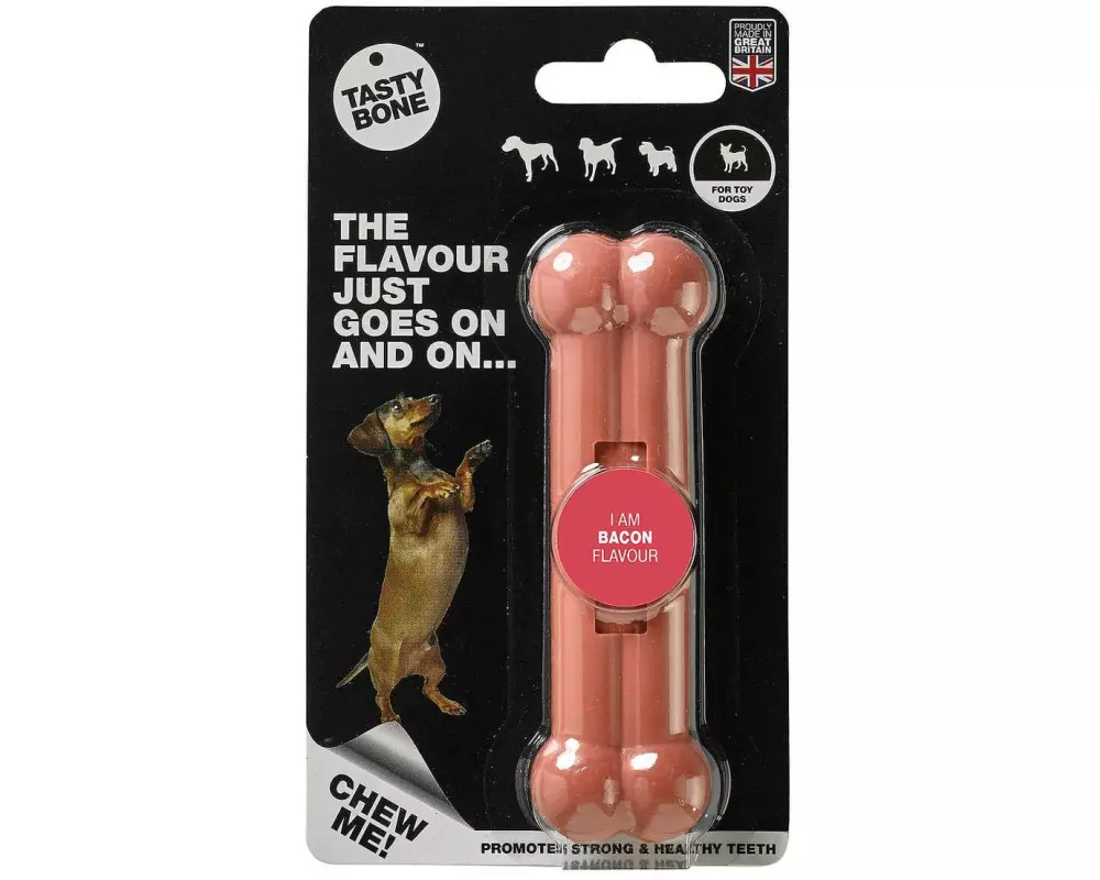 Tasty Bone Spielzeugknochen mit Speckgeschmack, Puppy