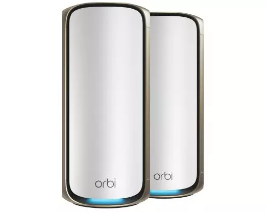 NETGEAR Orbi 970 Series Quad-Band WiFi 7, 2-Pack Quad-band (2.4 GHz / 5 GHz-1 / 5 GHz-2 / 6 GHz) Wi-Fi 6 (802.11ax) Grau 3 Intern