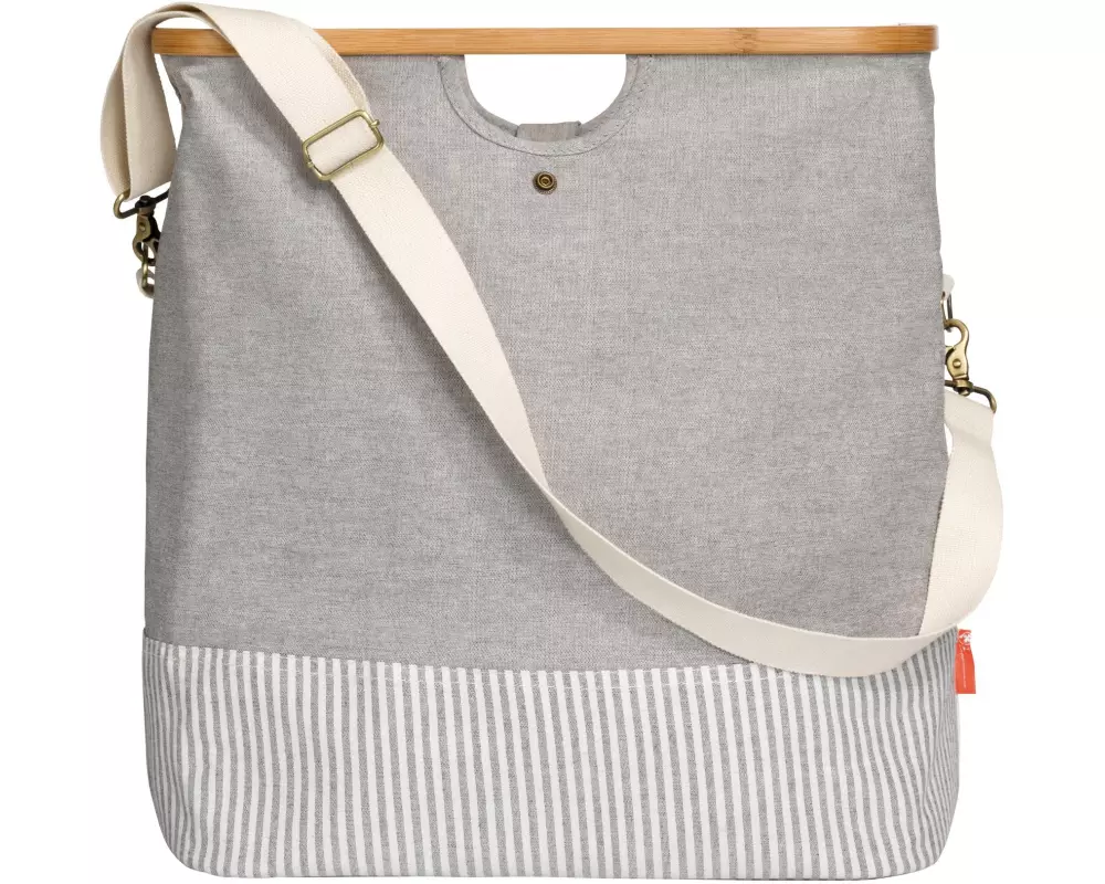 Prym Store & Travel Bag Canvas & Bamboo M Grau