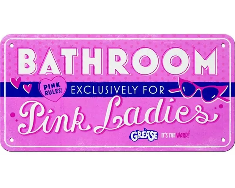 Nostalgic Art Schild Pink Ladies 20 cm x 10 cm, Metall