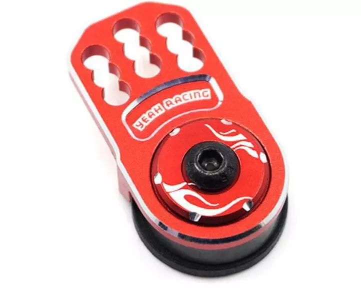 Yeah Racing Servo-Saver Aluminum Plate Red