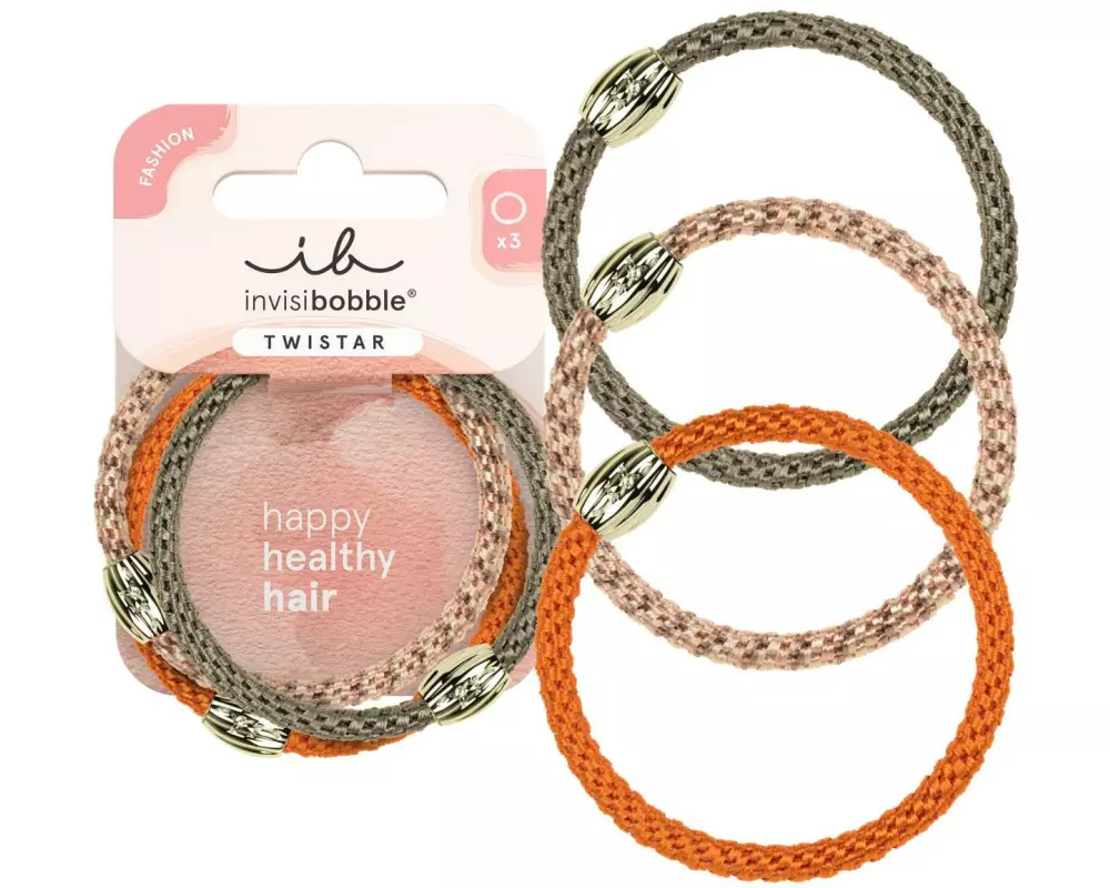 Invisibobble Haargummi Twistar Orange Affair, 3 Sück