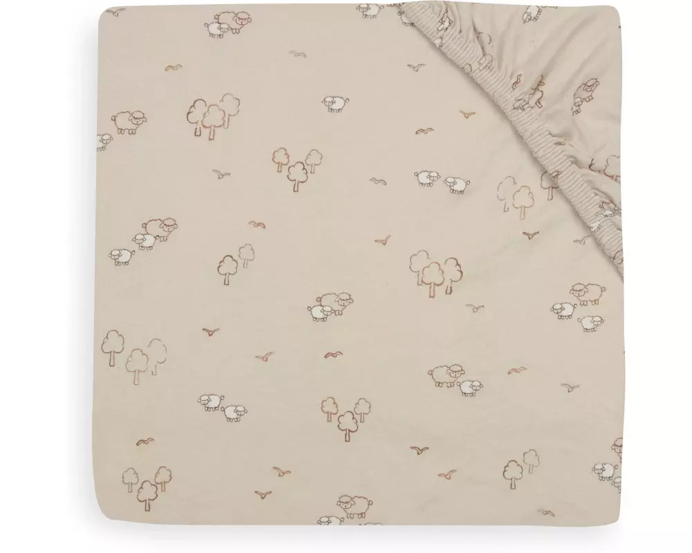 Jollein Spannbettlaken Jersey 40/50 x 80/90cm – Woolly