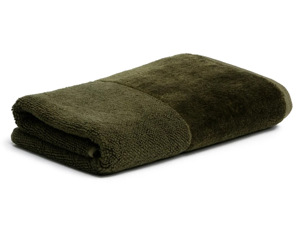 Möve Handtuch Bamboo Luxe Uni 50 x 100 cm, Olive Green