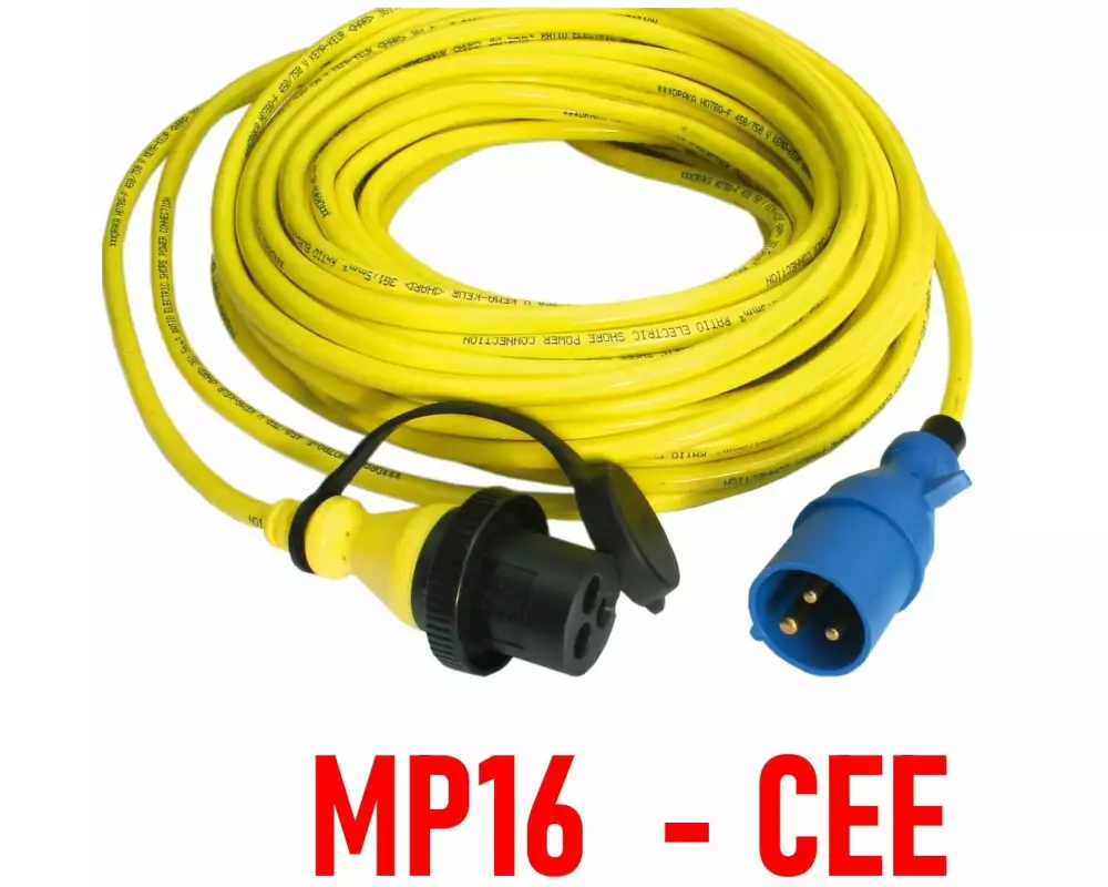 Victron Shore Power Cord 25m, 16A - CEE-MP16