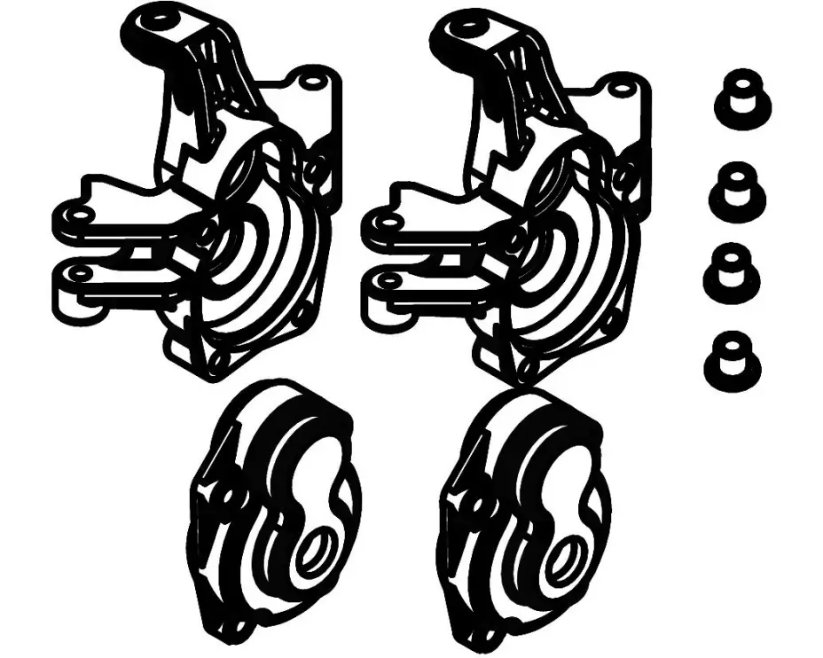 Amewi Radachsengehäuse RCX10