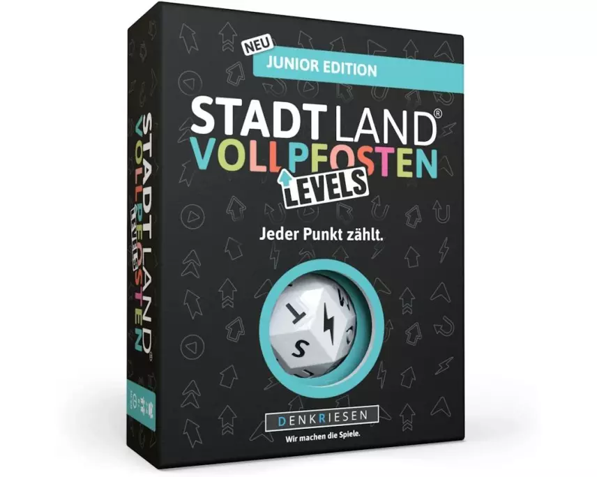 Denkriesen Kinderspiel STADT LAND VOLLPFOSTEN – Levels -DE-