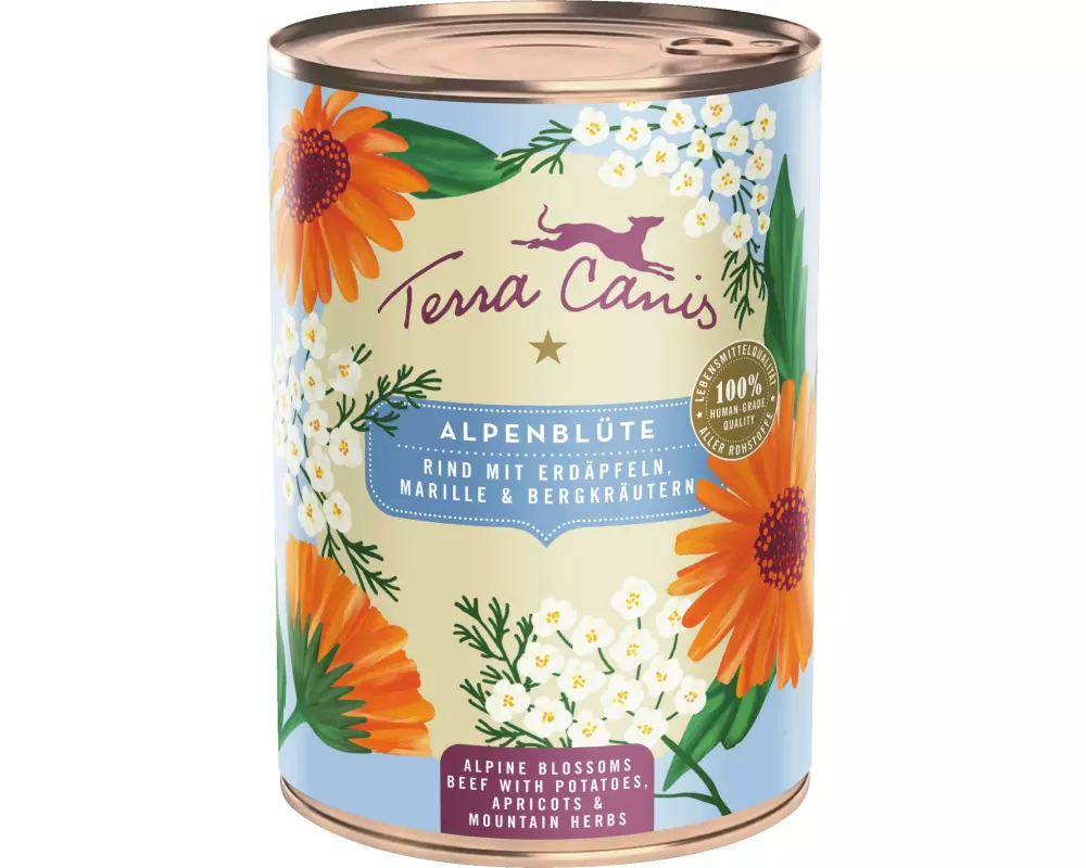 Terra Canis Nassfutter Flower Menu Alpenblüte, 400 g