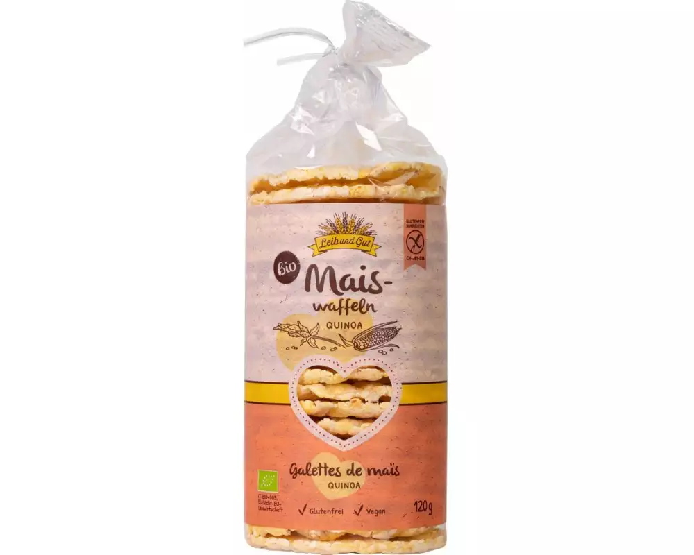 Leib und Gut Bio Maiswaffeln Quinoa 120 g