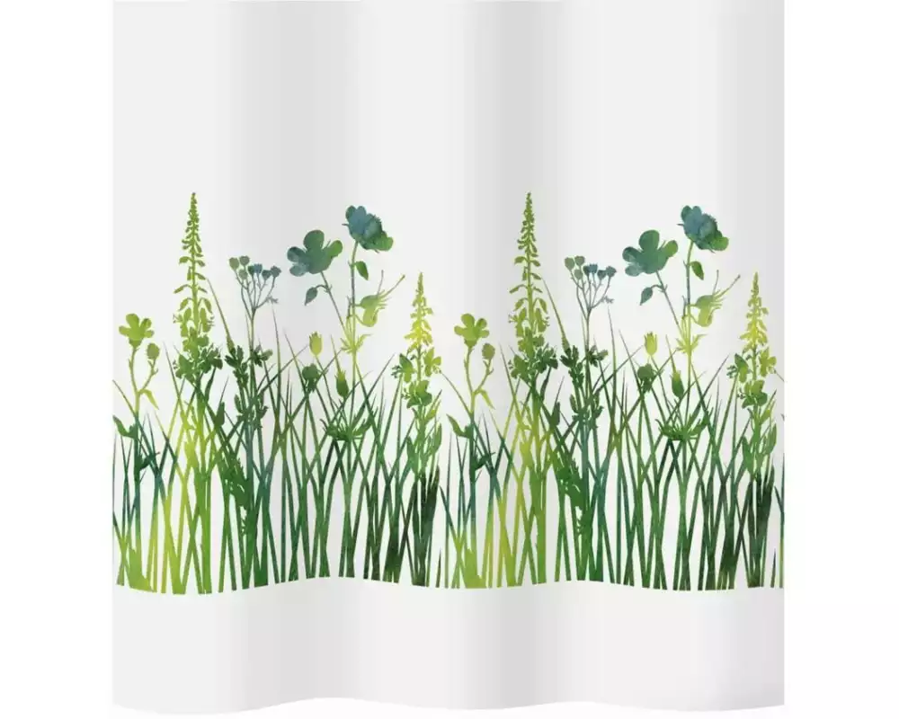 diaqua Duschvorhang Joya 240 x 180 cm, Grün/Weiss