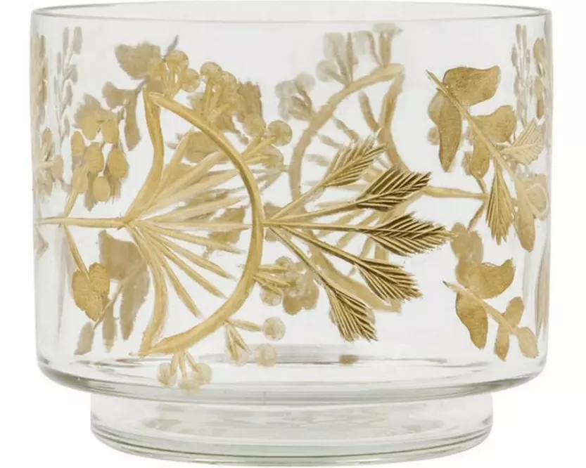 House Doctor Teelichthalter Find 7.5 cm Gold, Glas