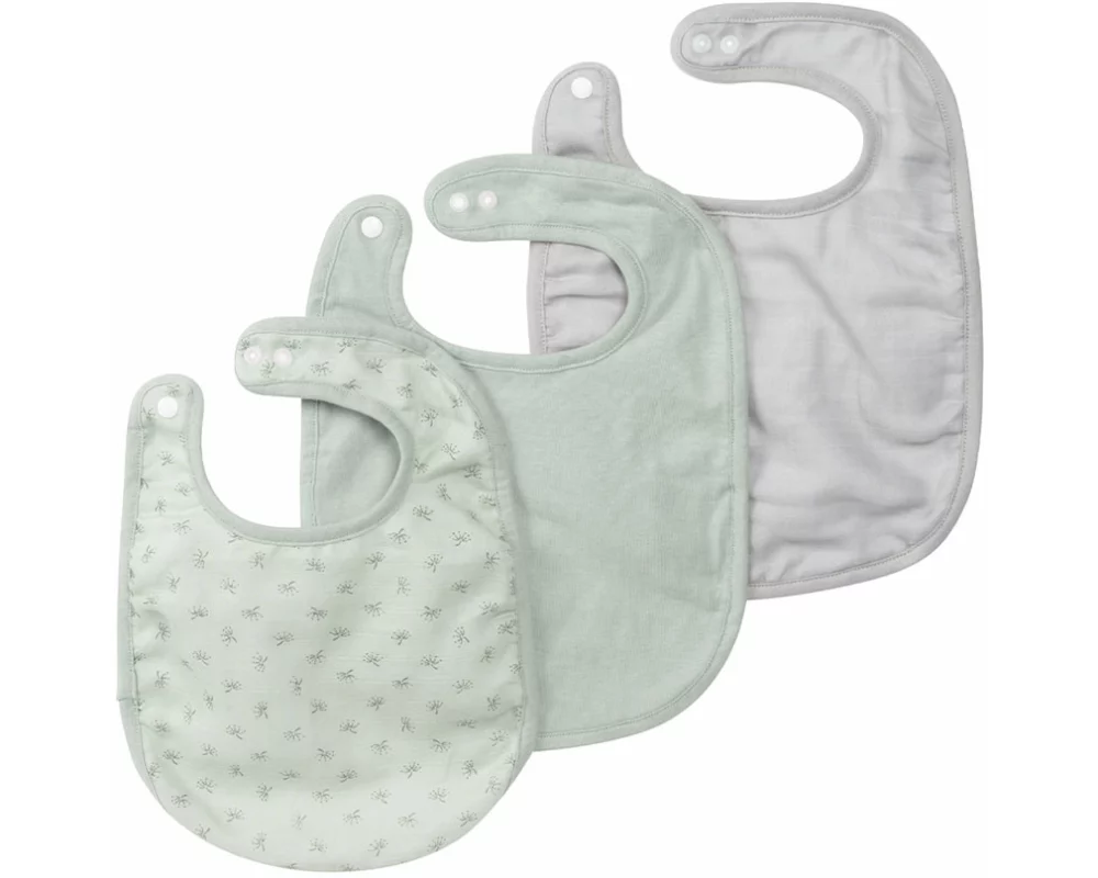roba Organic Lätzchen 3er Set frosty green