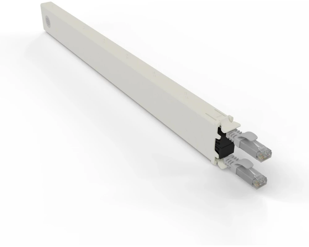 Patchbox patchbox.one / Cassette / 8RU / Cat 6A, UTP, 0.8 m, Grau