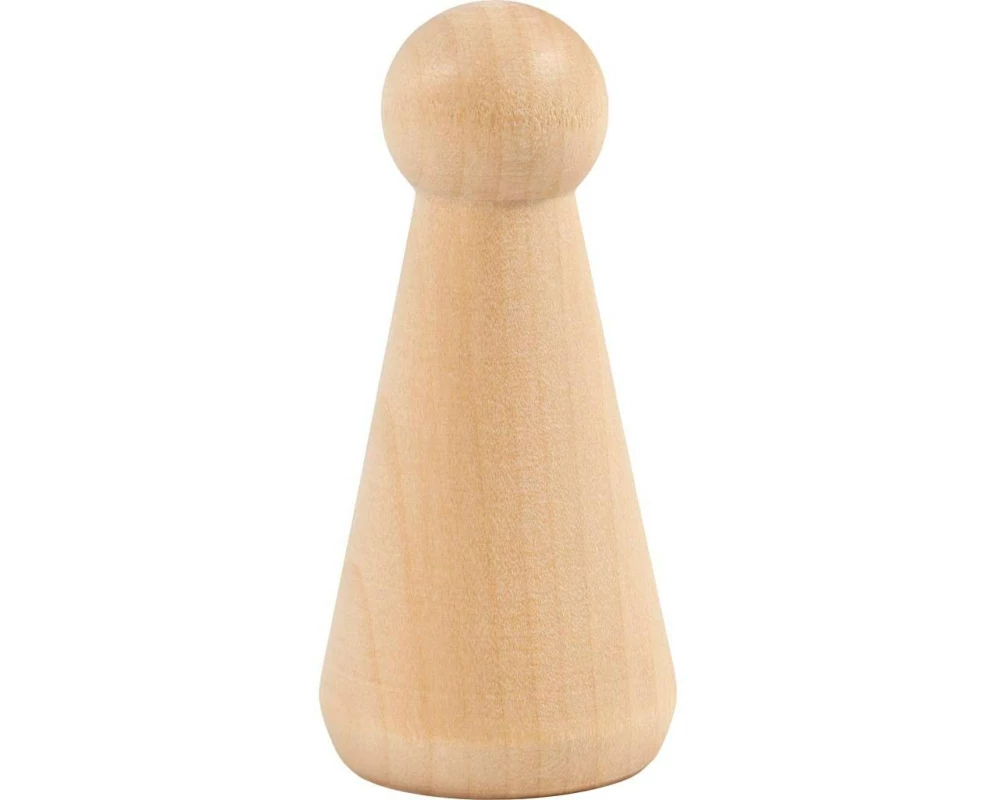 Creativ Company Holzartikel Kegelfigur 8 cm, 3 Stück