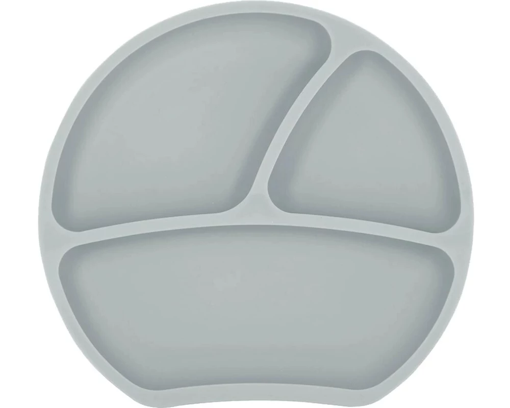 Kindsgut Kinderteller unterteilt Hellgrau