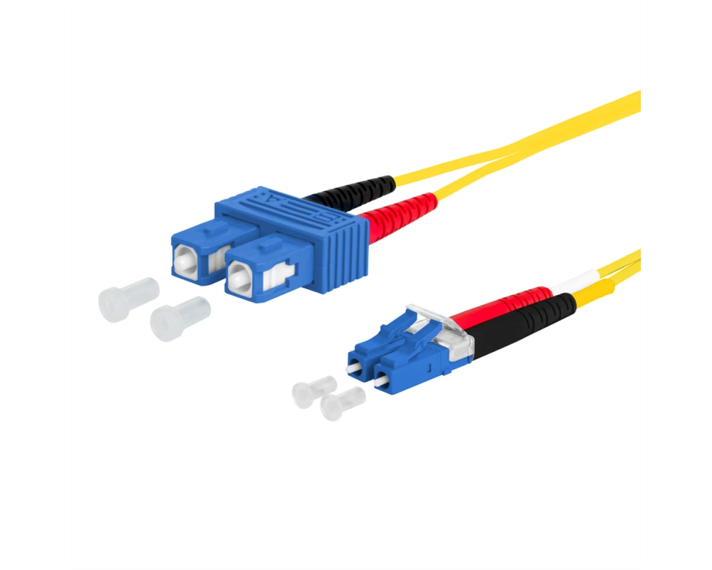 METZ CONNECT OpDAT Patchkabel, SC-D/LC-D OS2, 10 m