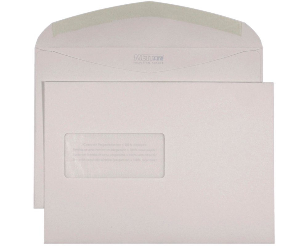METTLER Couvert Fenster links C5 8155 120g, recycling 500 Stk.