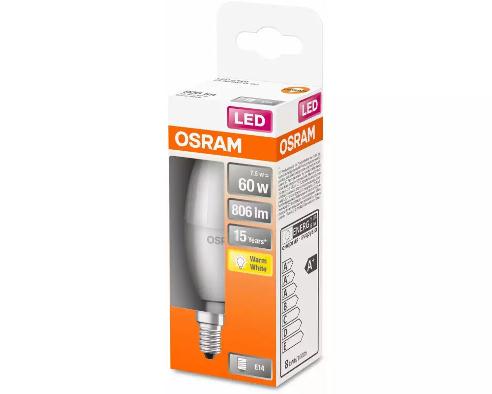 OSRAM Lampe Star SMD, 7.5W, E14 Warmweiss (WW)