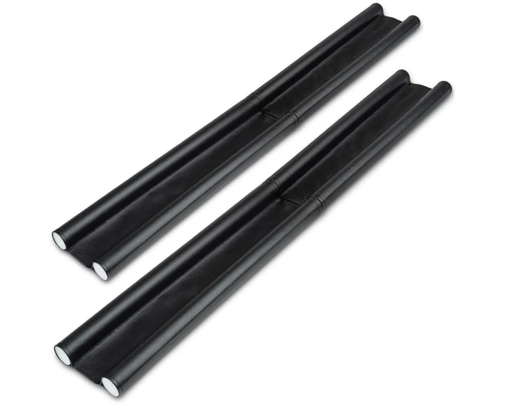 Luana Rose Zugluftstopper, Schwarz, 2er-Set