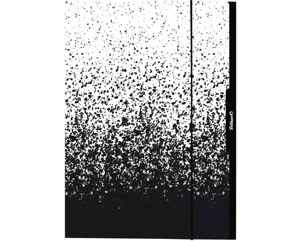 Herlitz Gummibandmappe A3, Schwarz/Weiss