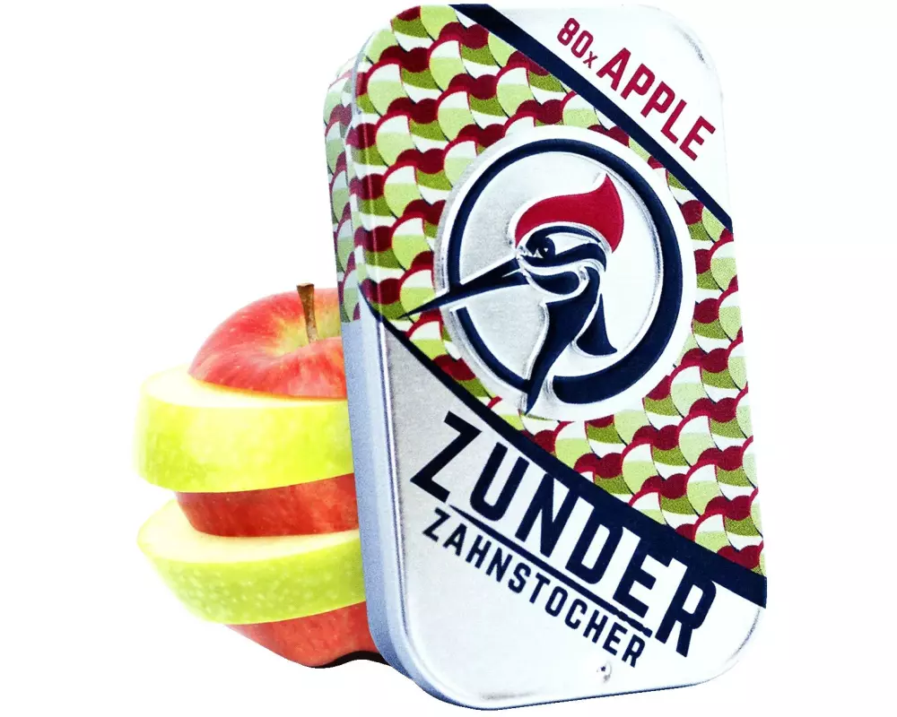 Zunder Zahnstocher Zahnstocher Apple Zahnstocher In der Zunder Schiebedose