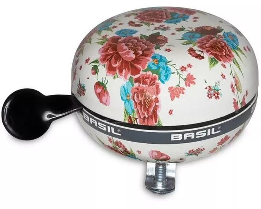 BASIL Fahrradklingel Big Bell Bloom, Gardenia Weiss