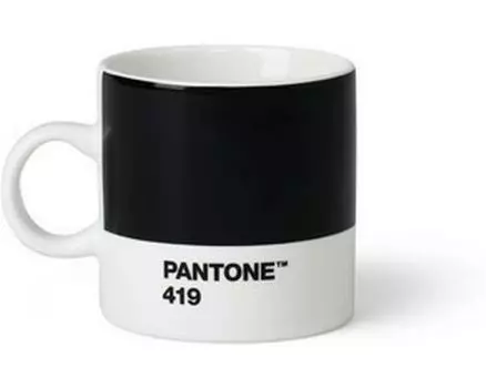 Pantone by Copenhagen Design Espressotasse 120 ml, 1 Stück, Schwarz