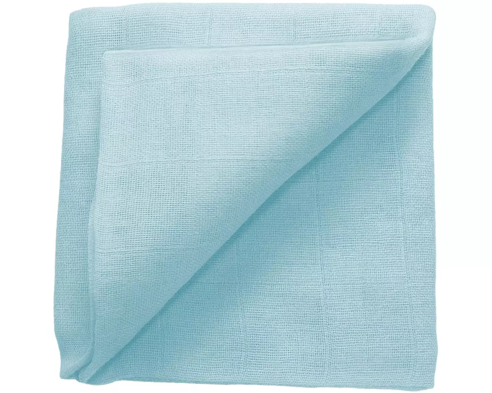 ZEWI bébé-jou Mulltuch aqua Gr. 60 x 60 cm