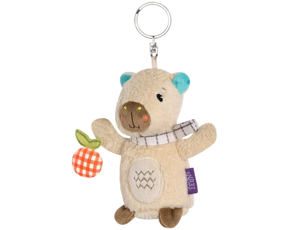 fehn Schlüsselanhänger Capybara, Beige / Braun, 13 cm