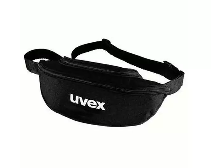 uvex Brillenetui mit Gürtelschlaufe schwarz, gross