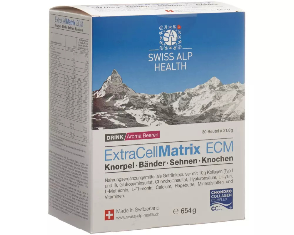 Swiss Alp Health ExtraCellMatrix ECM Drink Beeren 30 Beutel