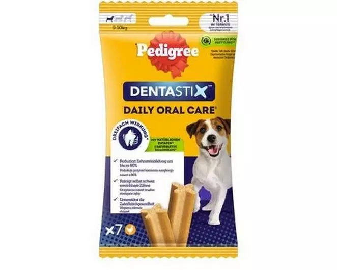 Pedigree Kaustange Dentastix Daily Oral Care kleine Hunde, 7 Stück