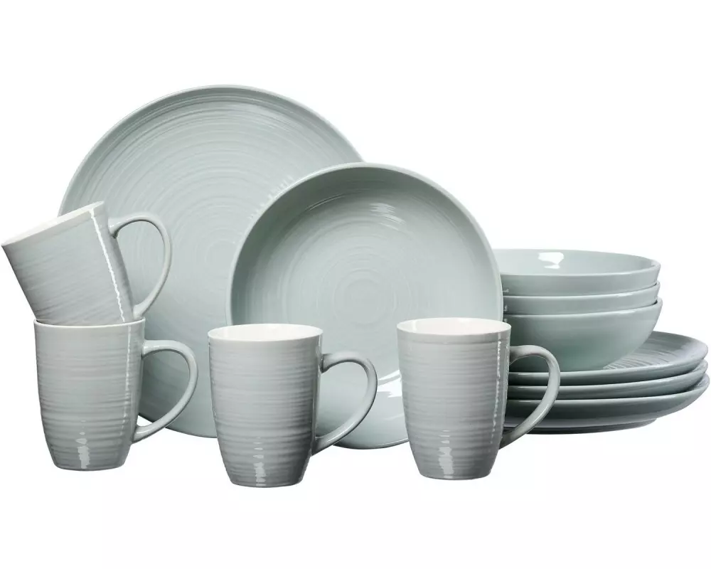 Ritzenhoff & Breker Speise-Service Suomi 12-teilig, Graublau
