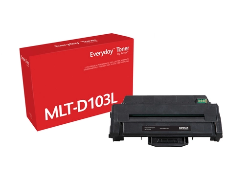Everyday Black Toner by compatible with Samsung MLT-D103L, High capacity. Black toner page yield: 2500 pages, Printing colours: Black, Quantity per pack: 1 pc(s)