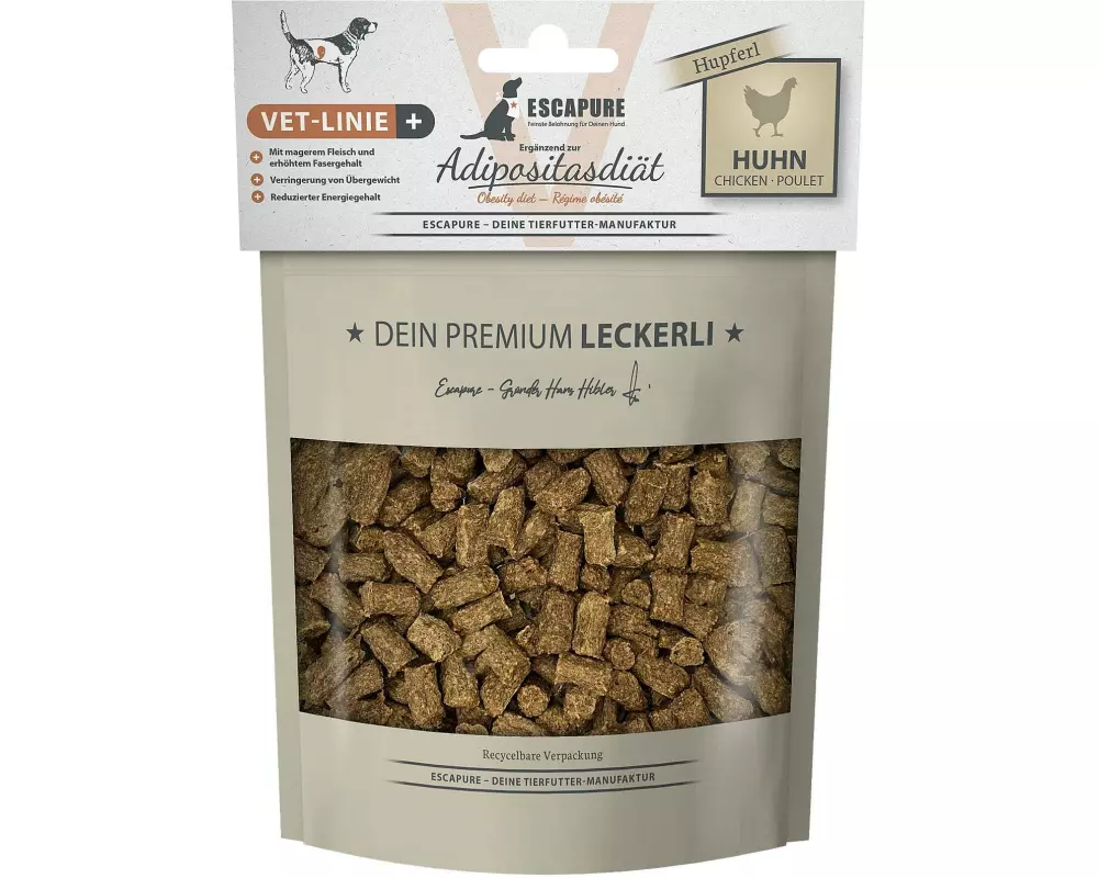 Escapure VET-Linie Trockenfutter Adipositas Hupferl Hähnchen 0.15 kg