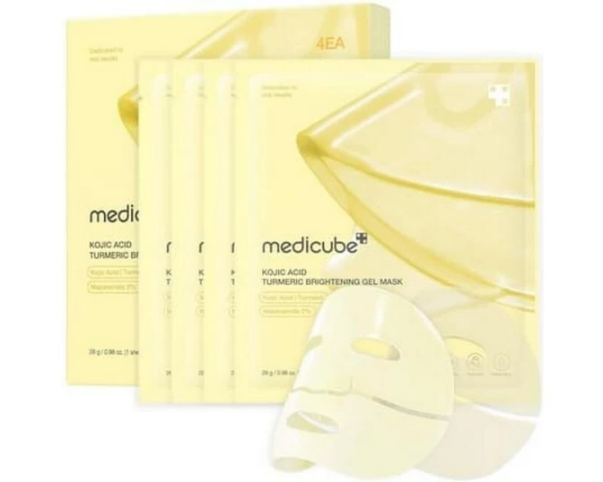 medicube Mask Kojic Acid, Turmeric, Brightening, Gold