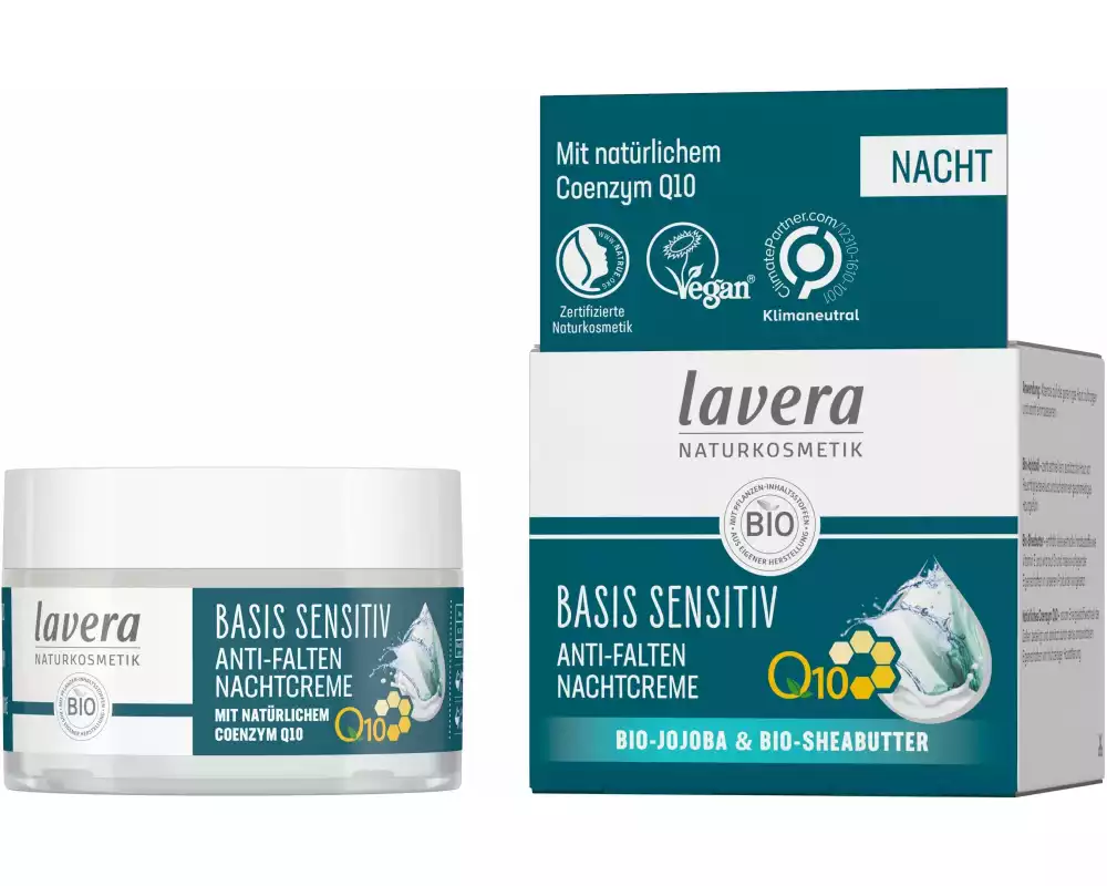 Lavera basis sensitiv Q10 Anti-Falten Nachtcreme 50 ml1 Stück