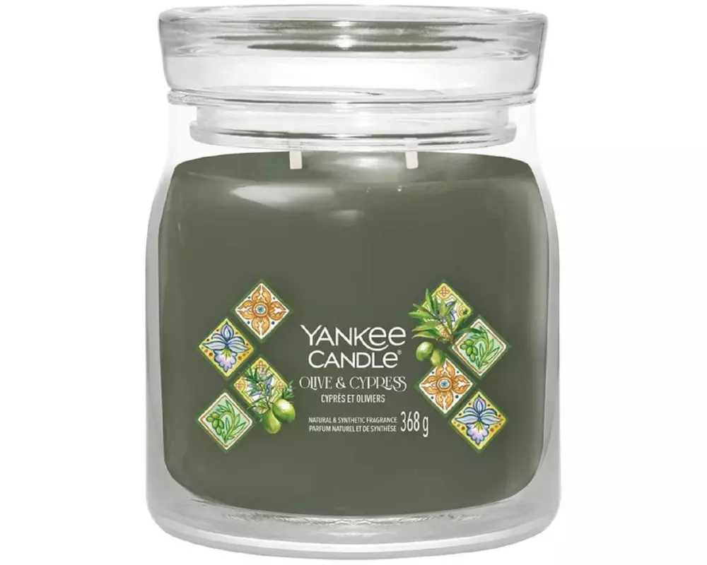 Yankee Candle Signature Duftkerze Olive & Cypress 368 g