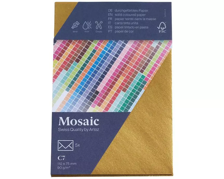 Artoz Couvert Mosaic C7, 5 Stück, Gold
