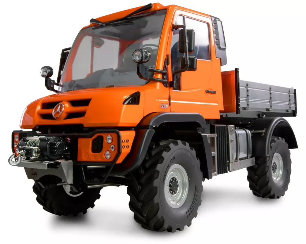 Amewi Mercedes-Benz Unimog Geräteträger 4WD Orange 1:10, ARTR