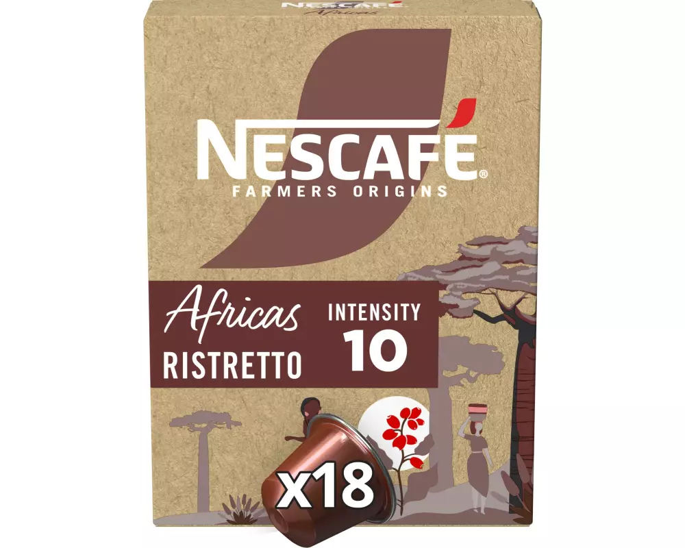 Nescafé Kaffeekapseln Farmers Origins Africas 18 Stück