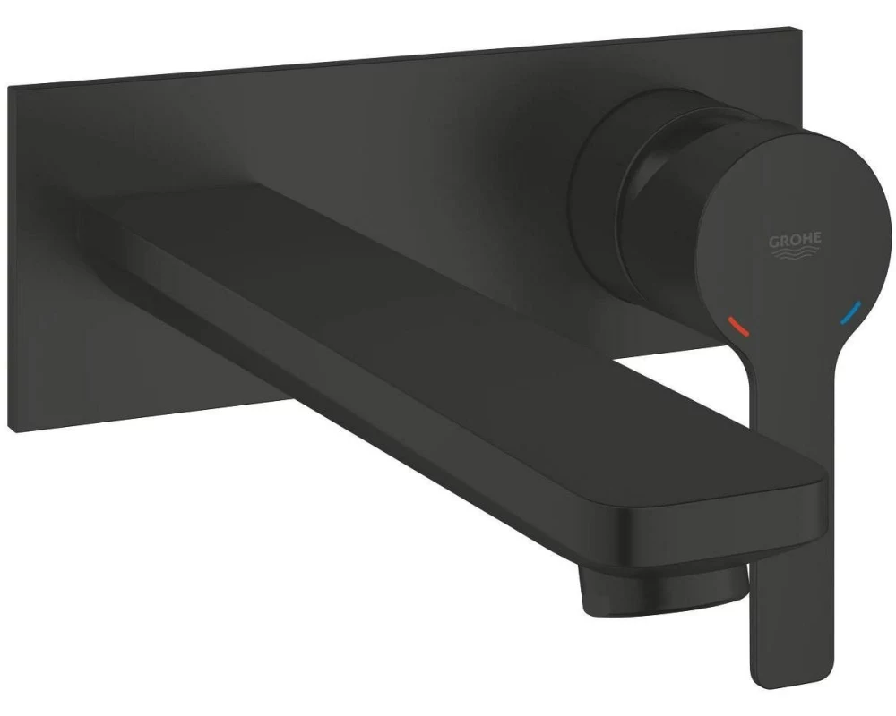 GROHE Lineare New L-Size Mattschwarz Zweiloch Wandmontage