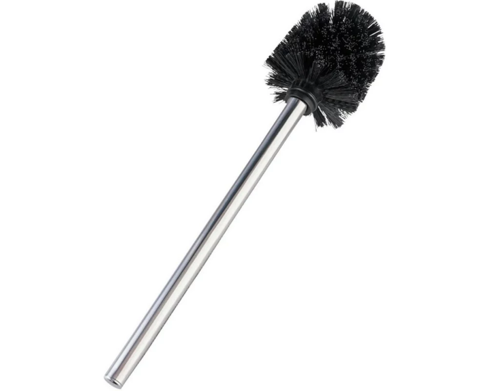 Wenko WC Bürste Glänzend Ø 8 x 35 cm Schwarz/Silber