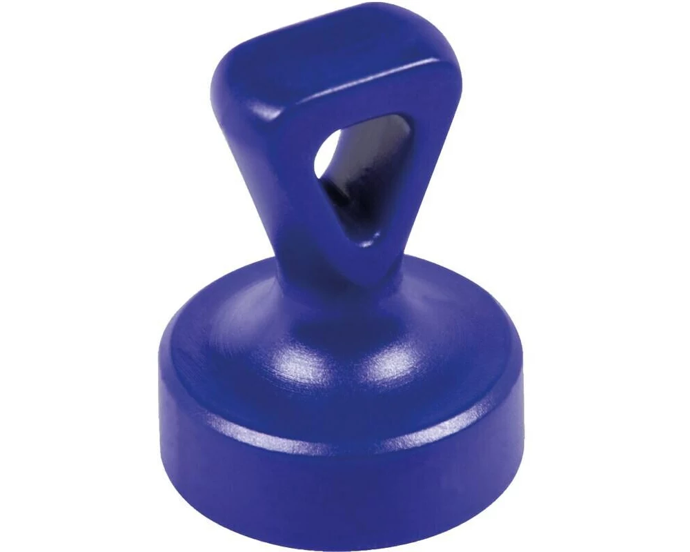 Berec Haftmagnet mit Öse, Ø 17 mm 2 Stück, Blau