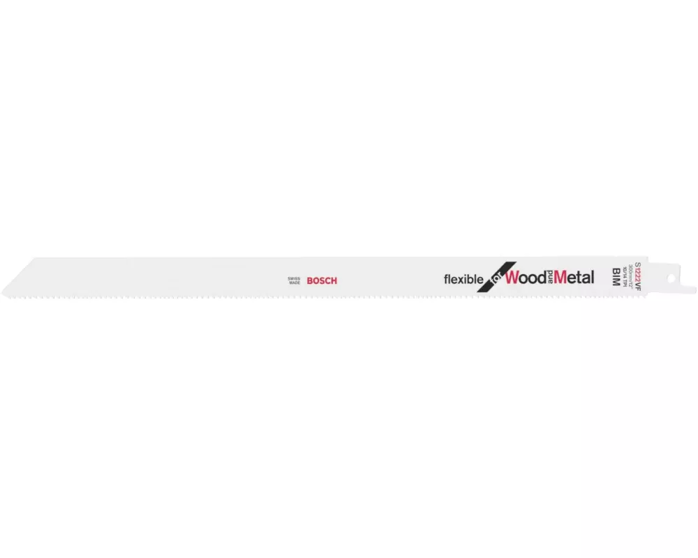 Bosch Professional Säbelsägeblatt S 1222 VF Flexible Wood and Metal, 5 Stück