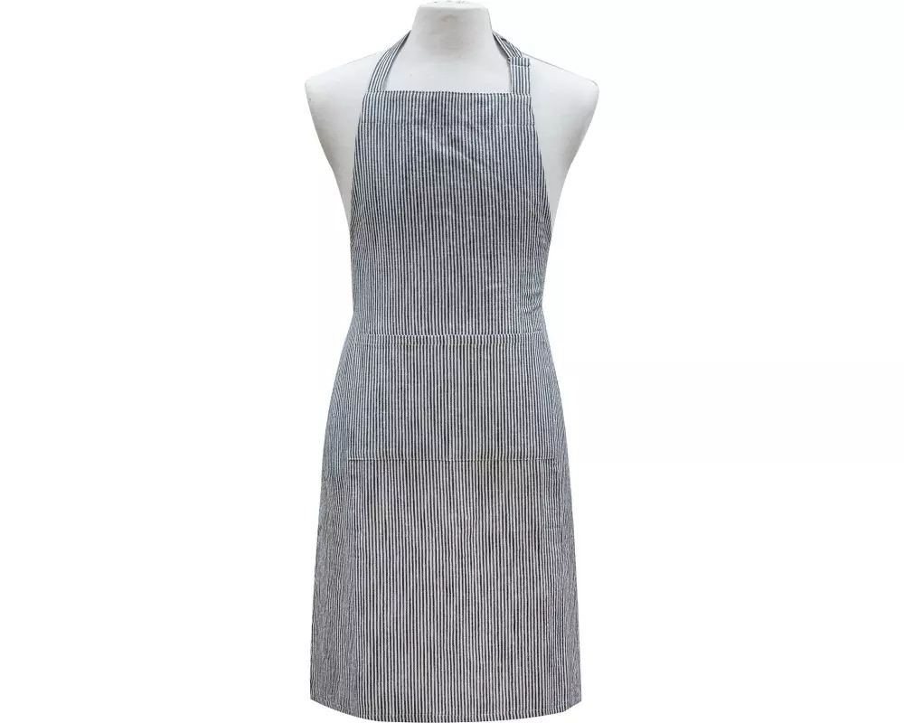 Ladelle Küchenschürze Lina Stripe 70 x 90 cm, Blau/Weiss