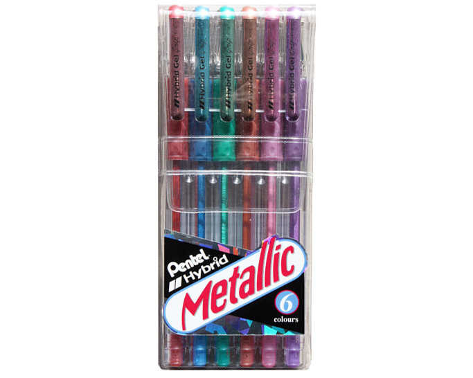 PENTEL Hybrid Gel Grip 0,8mm K118M-6 6 Farben