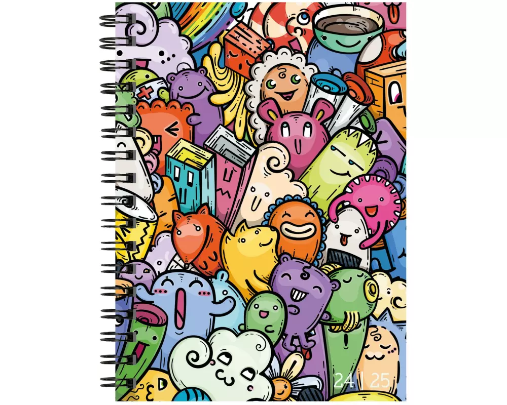 Biella Schüleragenda Mydiary Comic 24/25 FSC, 3½T/1S, 12 x 16.5 cm