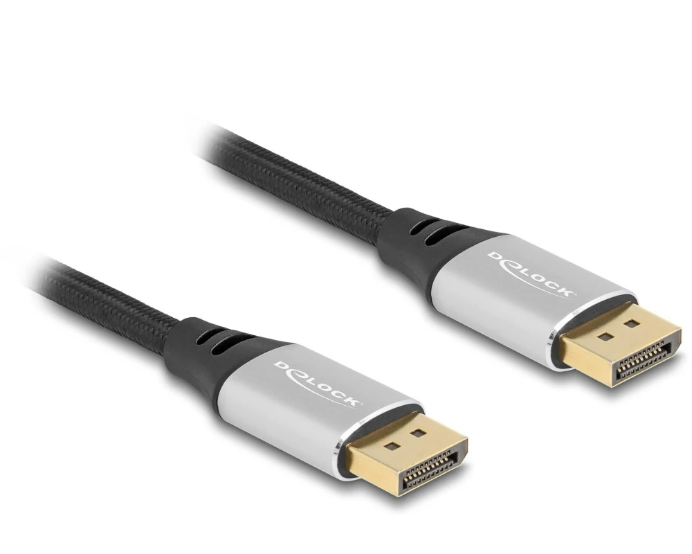 Delock Kabel 16K 60 Hz DisplayPort - DisplayPort, 1 m, Silber
